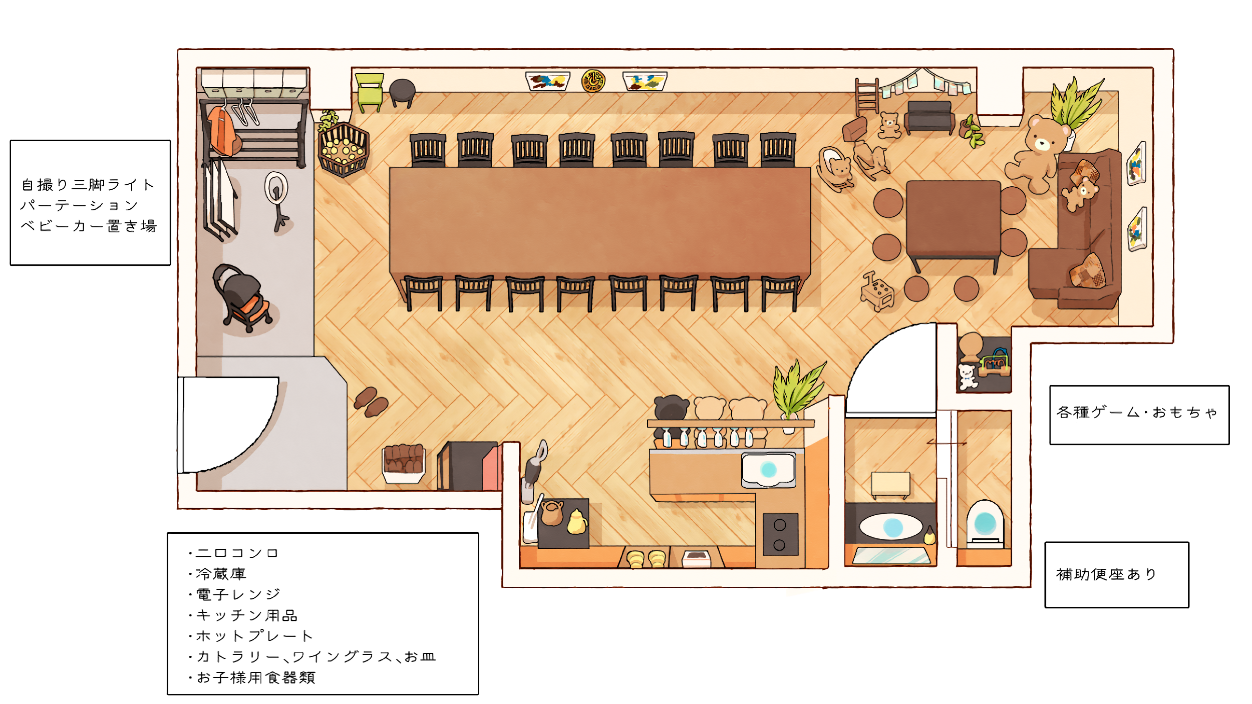 Moff Room 下北沢店の間取り図